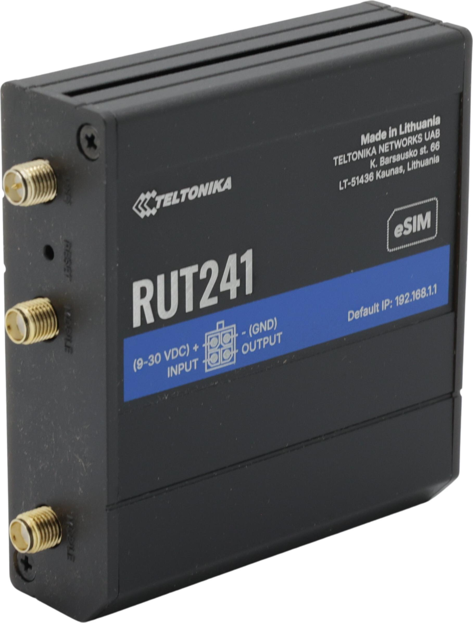Teltonika RUT241 eSIM Wireless Router Schwarz
