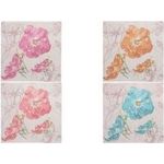 PAPSTAR Motiv-Servietten "ROYAL Collection Blossom" türkis, aus Tissue, 1/4 Falz, 4-lagig, Maße: 400 x 400 mm - 1 Stück (89292)