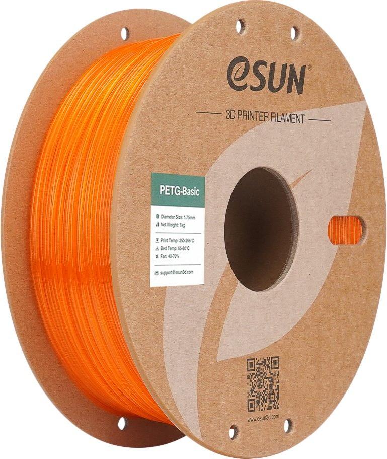 PETG 1.75mm TRANSLUCENT ORANGE 1kg ESUN 3D FILAMENT (PETG-Basic175T-O1P1)