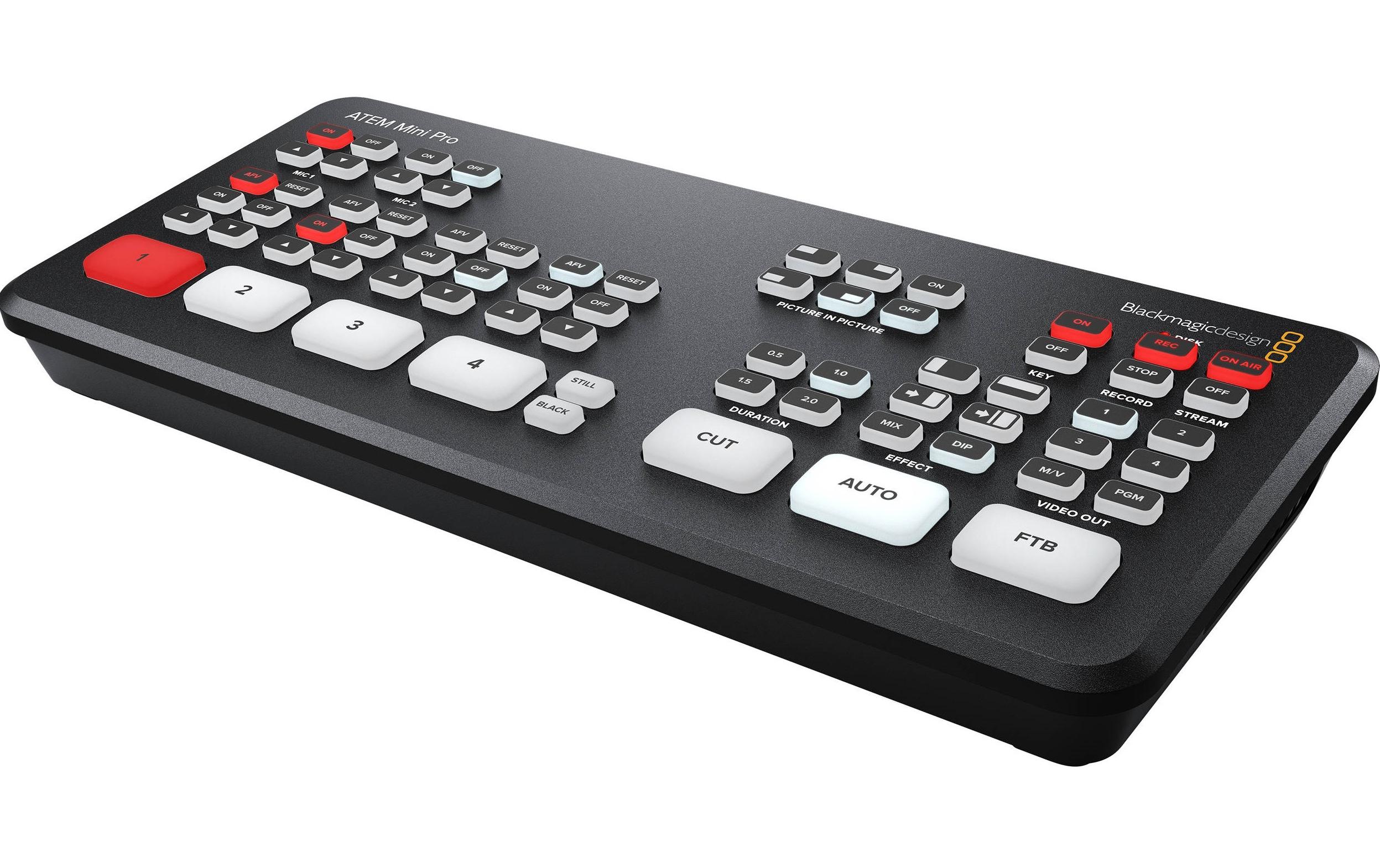 Blackmagic Design ATEM Mini Pro Videomischer 4 HDMI Full HD Schwarz
