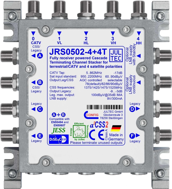 Jultec Einkabelumsetzer JRS0502-4+4T5 auf 2/4UB+4 (JRS0502-4+4T)
