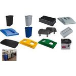 Rubbermaid Deckel Slim Jim für Flaschen, gelb passend für Abfallbehälter Slim Jim FG3540 und FG3541, - 1 Stück (FG269288YEL)