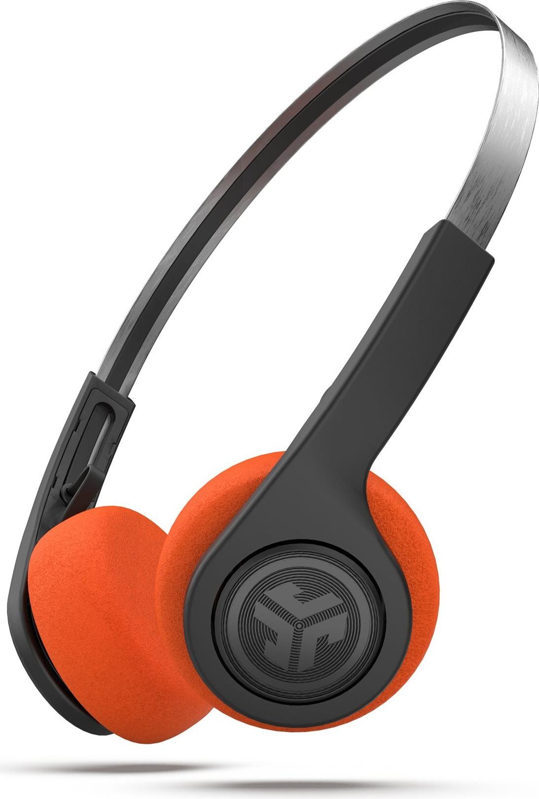 JLab Rewind 2 On-Ear Bluetooth-Kopfhörer mit Mikrofon Schwarz 20 Std. Akkulaufzeit