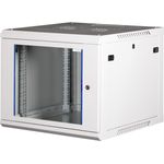 Wirewin 19\" Wandschrank, einteilig, Pro 3nd Generation, 600x600mm, hellgrau Schränke (WCAB PS3 600X600X9U)