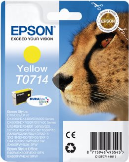 Epson T0714 Gelb Tintenpatrone (C13T07144012)