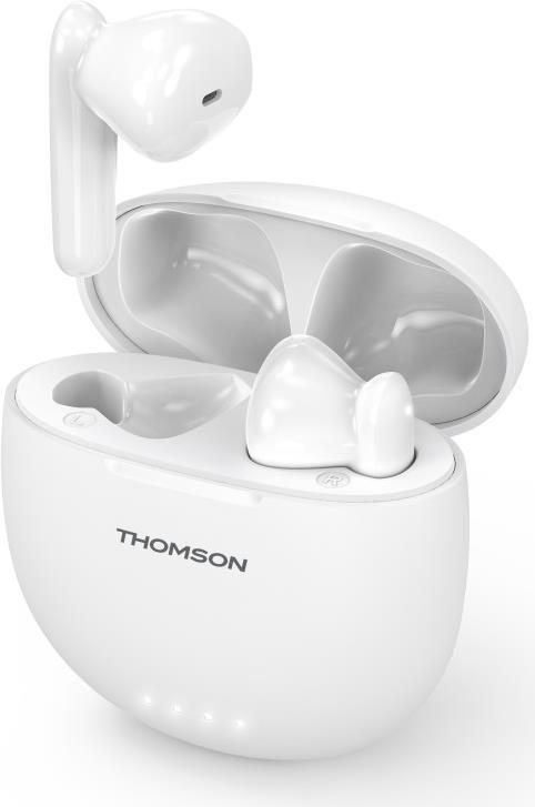 Thomson WEAR77032W Bluetooth®-Kopfhörer, Earbuds, TWS, Mikrofon, Weiß (00132650)