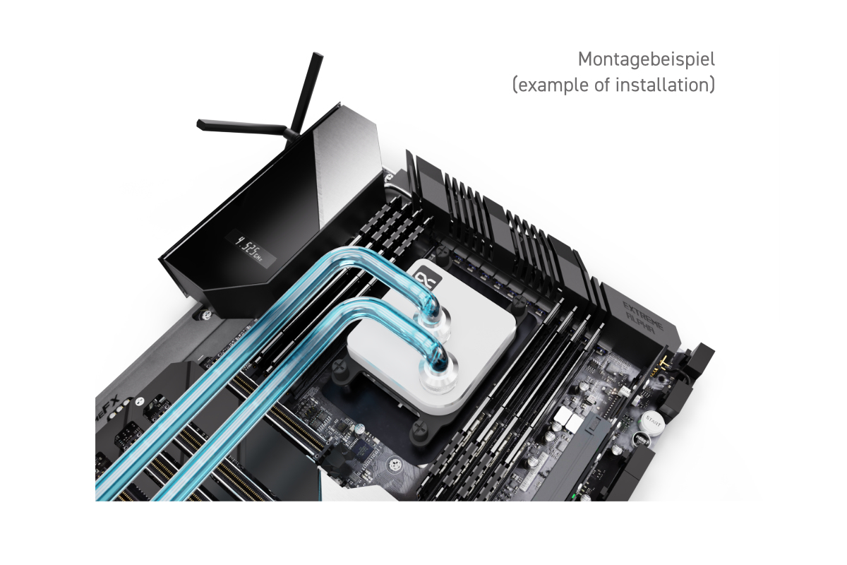 Alphacool Core 1 CPU-Wasserblock 1/4" Weiß
