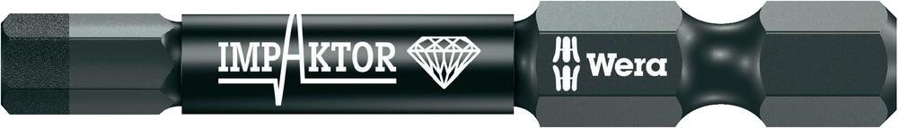 Wera Sechskant-Bit 6 mm 840/4 IMP DC / SW 6,0 X 50 Werkzeugstahl legiert, diamantbeschichtet F 6.3 1 St. (05057646001)