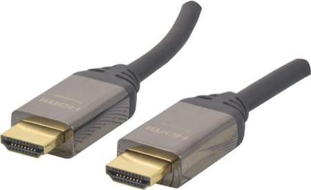 HDMI PREMIUM Highspeed Kabel mit Ethernet, High Qualitiy, HDMI St. A / St. A,, 2,0 m Hochwertiges Anschlusskabel zur Übertragung von digitalen Monitor- und TV-Signalen (127836)