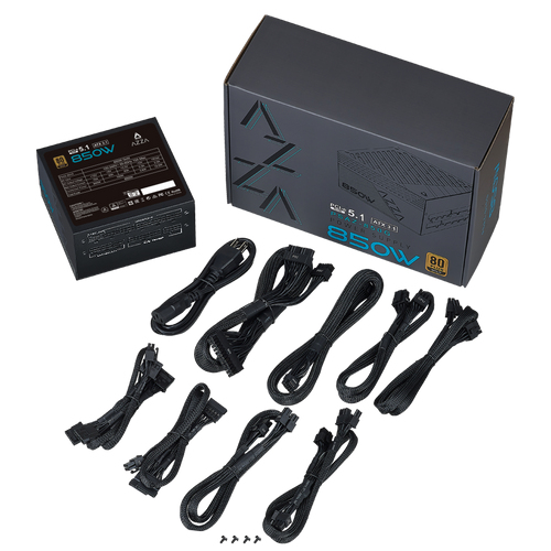 AZZA PSAZ-850G ATX 3.0 Netzteil 850 W 80 PLUS Gold PCIe 5.0 Schwarz