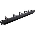 InLine® 48,30cm (19") Kabelführungspanel, 5 kleine Bügel, RAL 9005, schwarz (19110O)