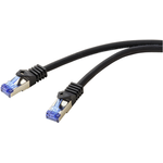 Renkforce RF-5771526 Netzwerkkabel Schwarz 0,5 m Cat6a S/FTP (S-STP) (RF-5771526)