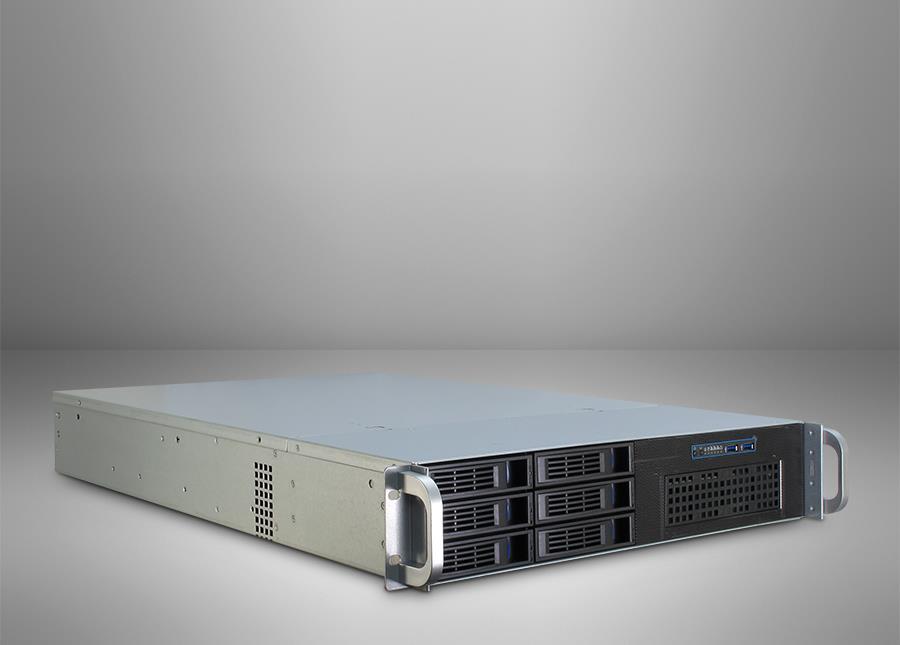 Inter-Tech IPC 2U-2406 2U Rack Systemgehäuse Schwarz, Silber