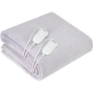 Adler AD 7426 Heizdecke Elektrischer Bettwärmer 60 W Grau Fleece - Polyester ...