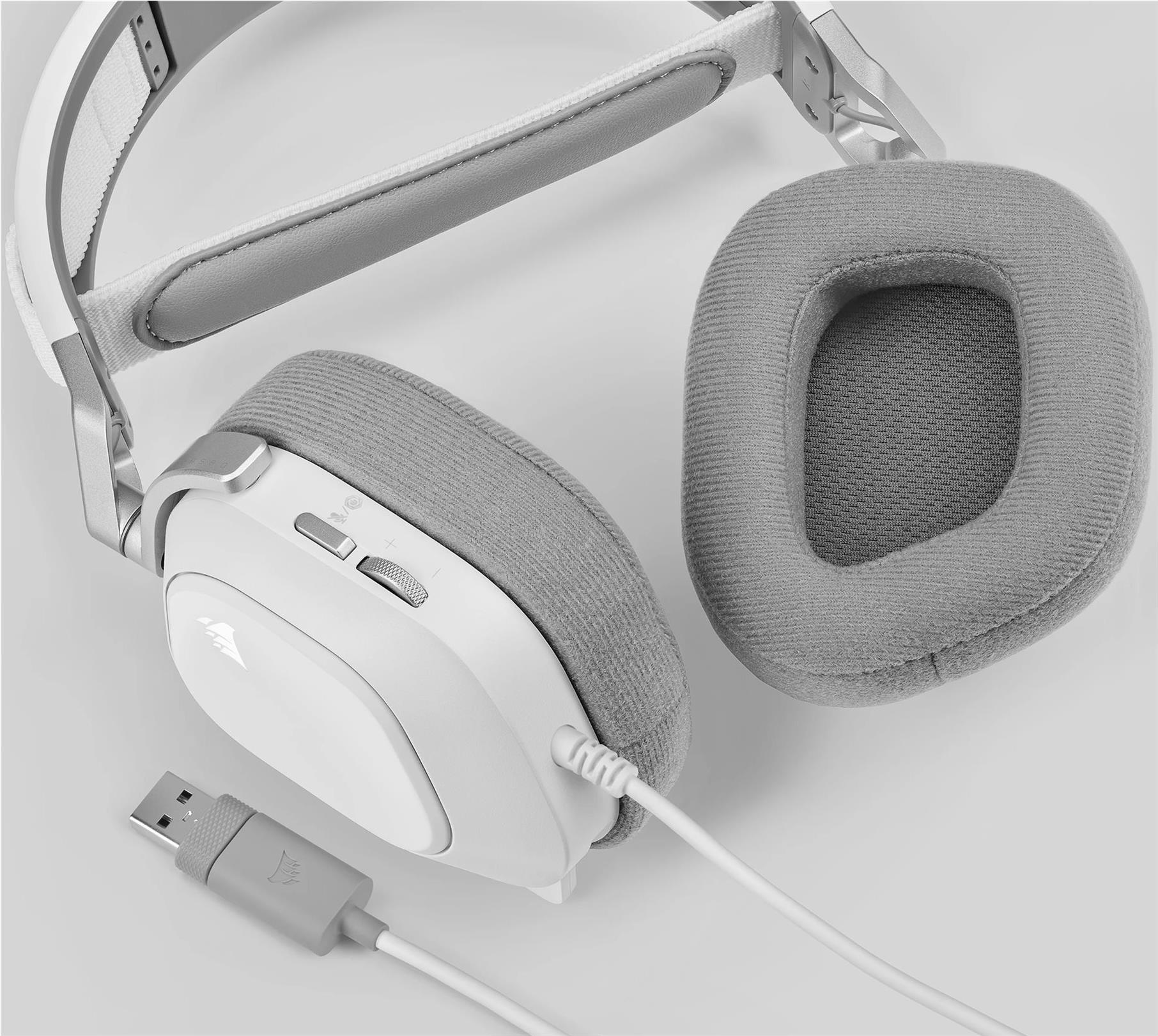 Corsair HS80 RGB USB Headset Weiß