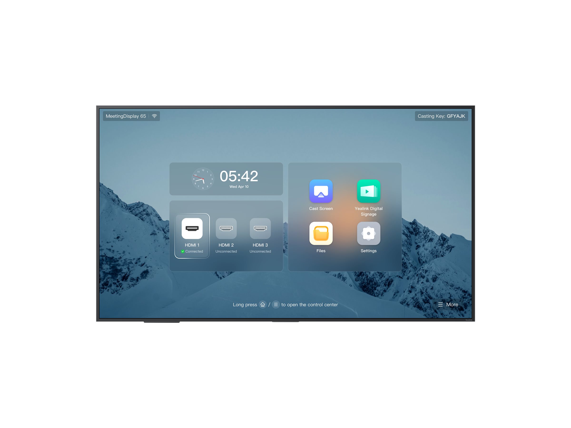 Yealink MD65 Meeting Display 65" UHD Schwarz