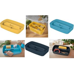 LEITZ Einsatz für Aufbewahrungsbox My Box Cosy, DIN A5, grau aus Kunststoff, BPA-frei, lebensmittelecht mit abgerundeten - 1 Stück (5266-00-89)