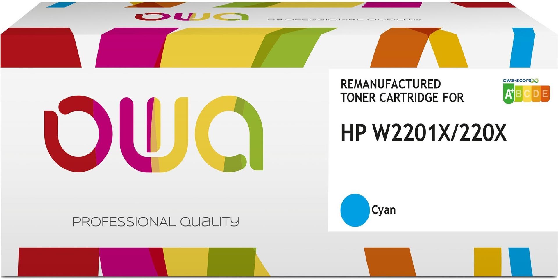 OWA Toner kompatibel zu HP W2201X / 220X cyan (5.500 S.) (K16557OW)