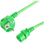 Markenlos Kaltgeräte Netzkabel Schutzkontakt-Stecker abgewinkelt (09-05043)