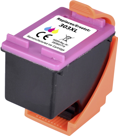 Renkforce Tinte ersetzt HP 303 XL (T6N03AE) Kompatibel Cyan, Magenta, Gelb RF-5705438 (RF-5705438)