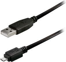 Transmedia Anschluss-/Verbindungskabel, a) von 1x USB-A Stecker, b) auf 1x USB-B Micro-Stecker, 1,8