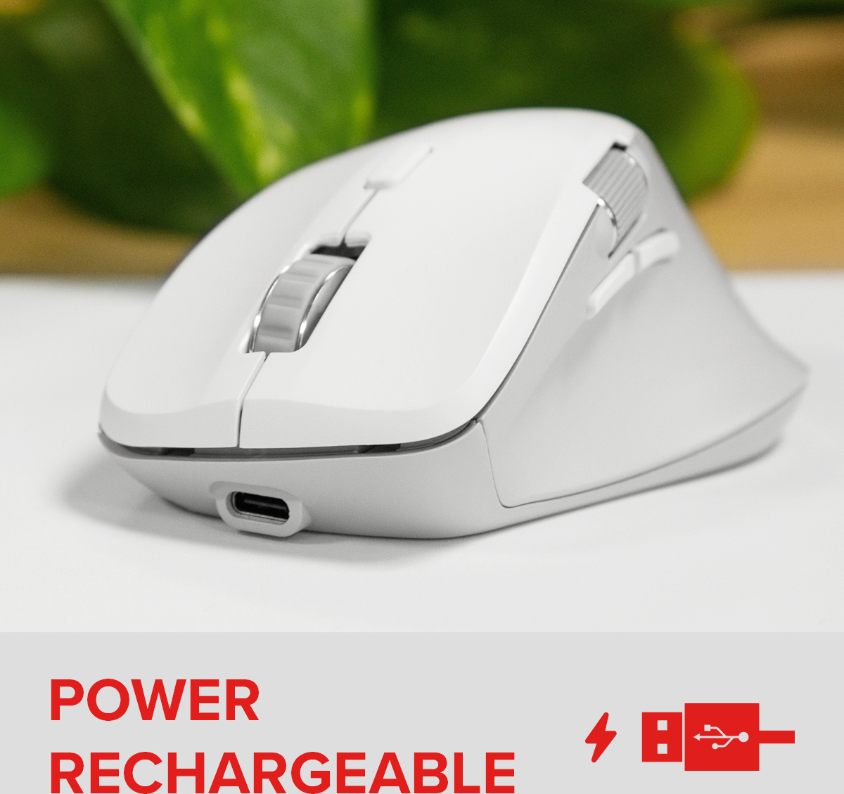 SPEEDLINK LIBERA Rechargeable kabellose Maus, Bluetooth + 2,4 GHz, Silent, 5 Tasten, Weiß