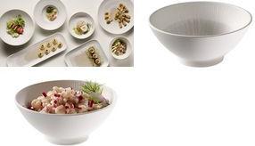 APS Schale BLUSH, rund, Durchmesser: 190 mm, beige aus Melamin, stapelbar, spülmaschinengeeignet, hitze - 1 Stück (85509)