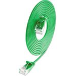 SLIM KAT6A 10 Gigabit Lightpatchkabel rund, U/UTP, Ø 3,6 mm, grün (SLIM-L-UU-K6A 5.0 GN)