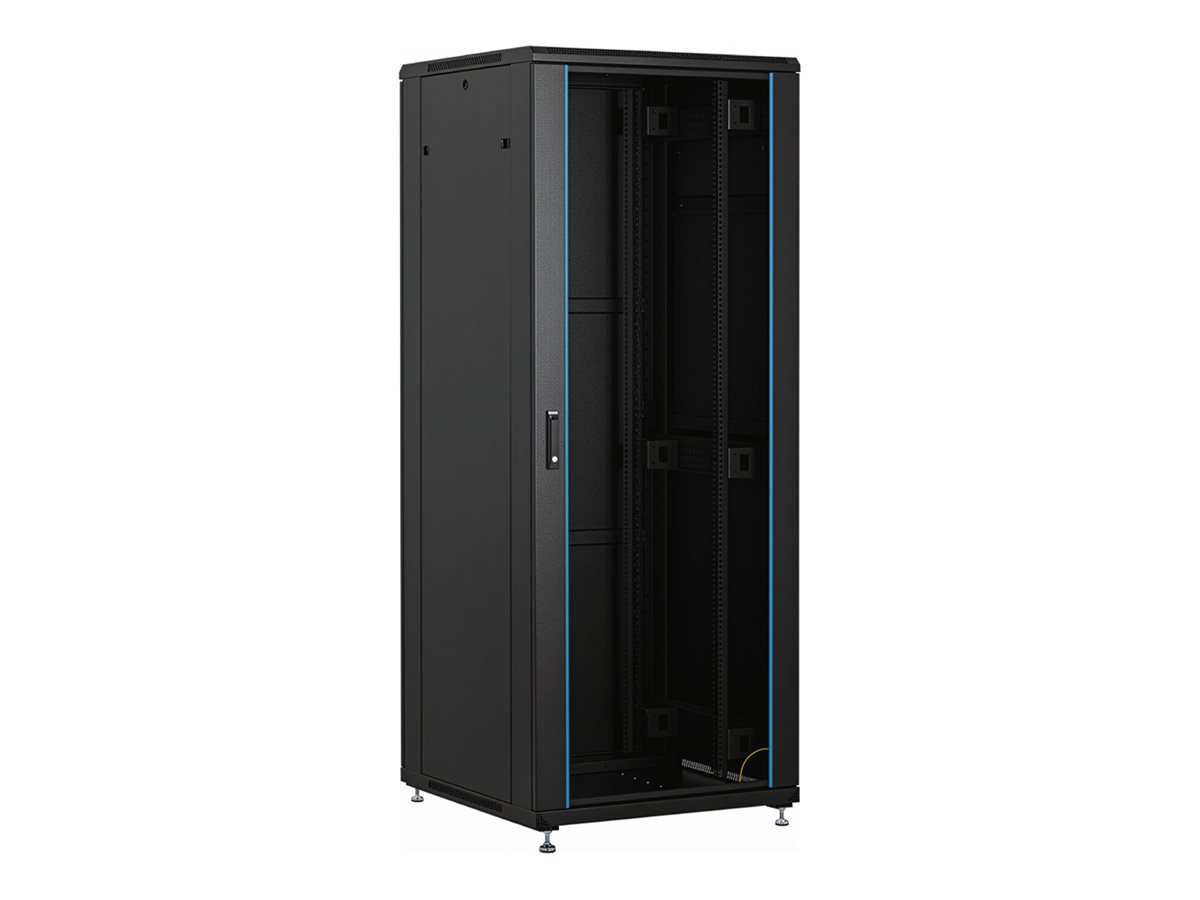 EFB Elektronik 19'' Netzwerkschrank PEL 800x800 RAL9005 Front Glas 1-tlg. Rück Stahl (PEL-4288TS.G1SV)