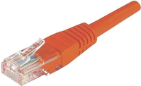 EXERTIS CONNECT Patchkabel, CAT.6, U/UTP, ungeschirmt, Kupfer, rot, 2,0 m Patchkabel mit Rastnasensc