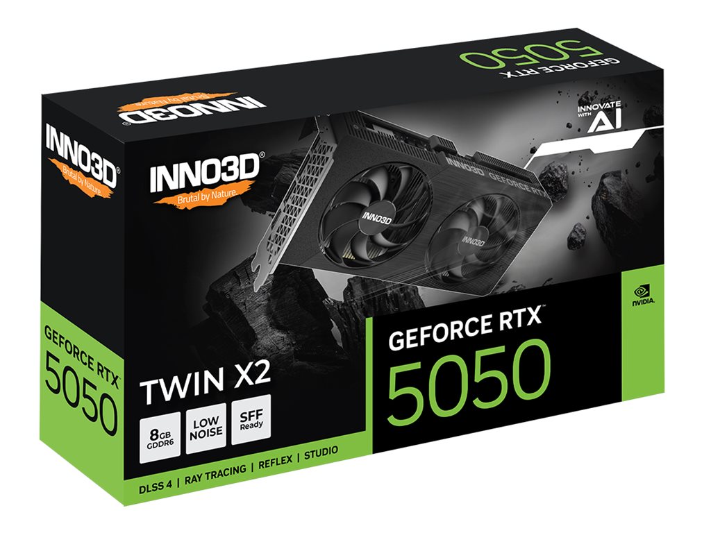 Inno3D TWIN X2 GeForce RTX 5050 8 GB GDDR6 Schwarz