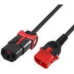 IEC LOCK Kaltgeräte Verlängerung verriegelbar 3x1,0 3m sw (30235251)