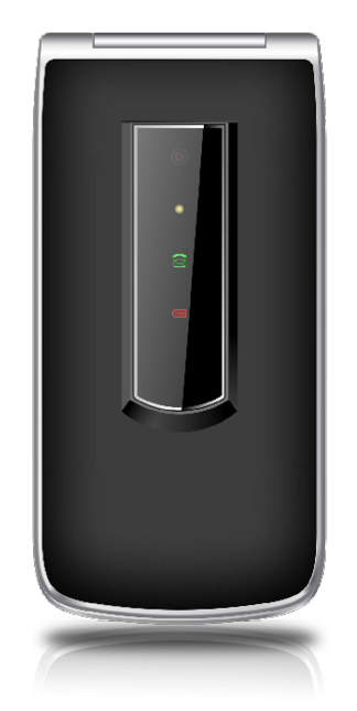 Bea-Fon SL495 2,4" Klapphandy Schwarz, Silber