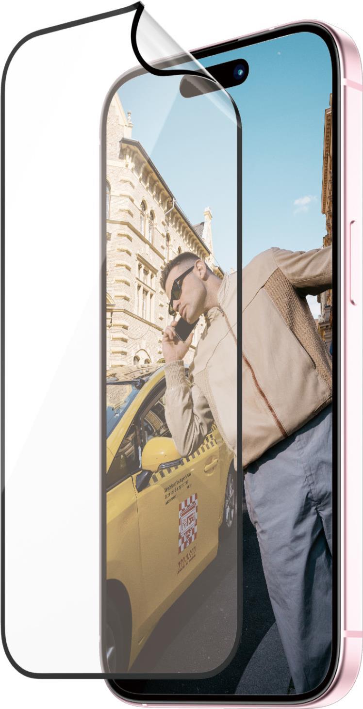 PanzerGlass ™ MATRIX Displayschutz mit D3O iPhone 15 | Ultra-Wide Fit m. AlignerKit (2817)