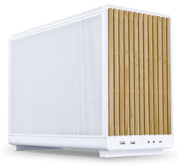 Lian Li A3-mATX Wood Edition Micro-ATX PC-Gehäuse Buche Weiß