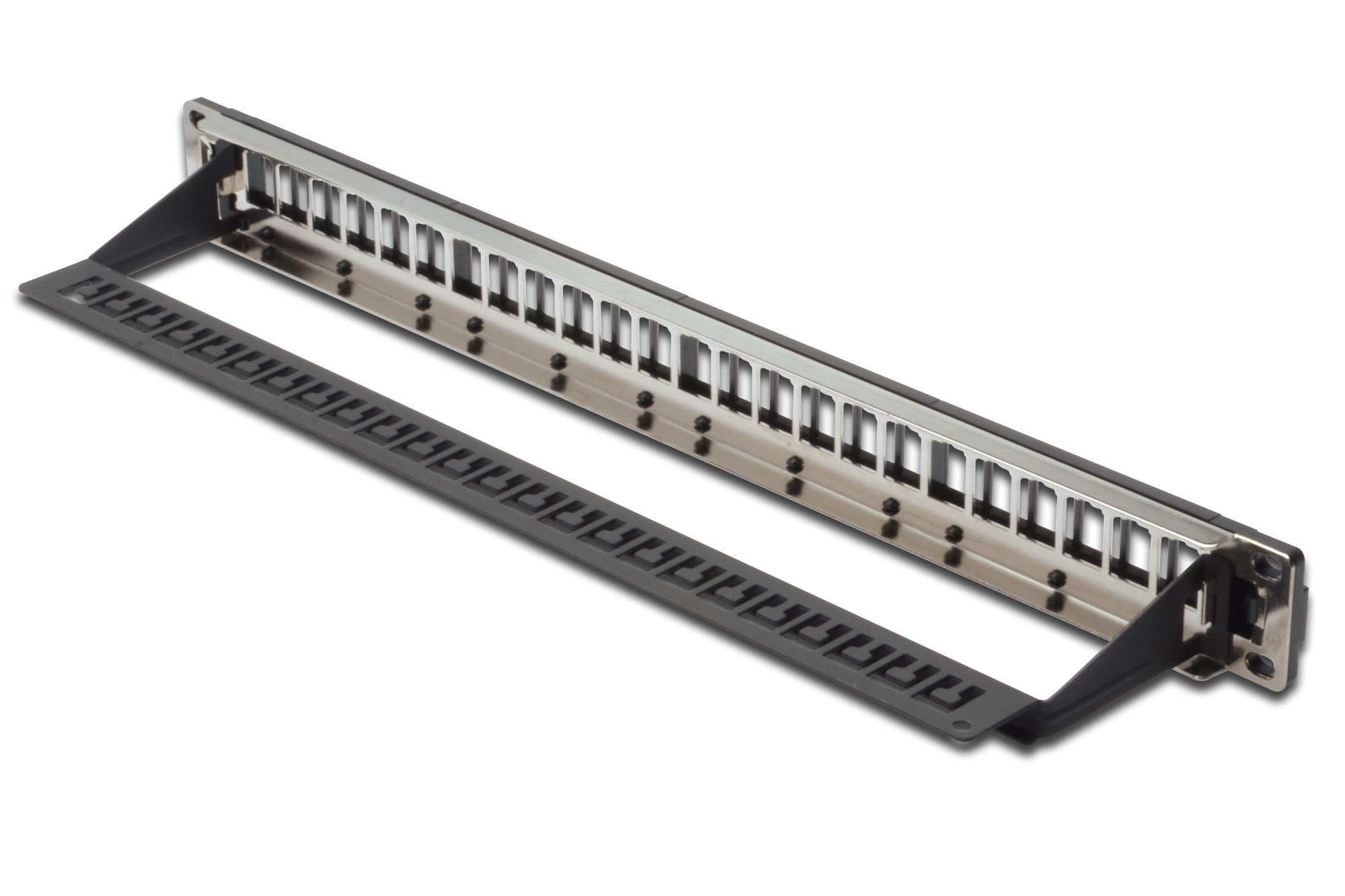 Digitus DIGITUS Professional DN-91411-LF Modulares Patchpanel 24-Port 1U 19" Schwarz, RAL 9005