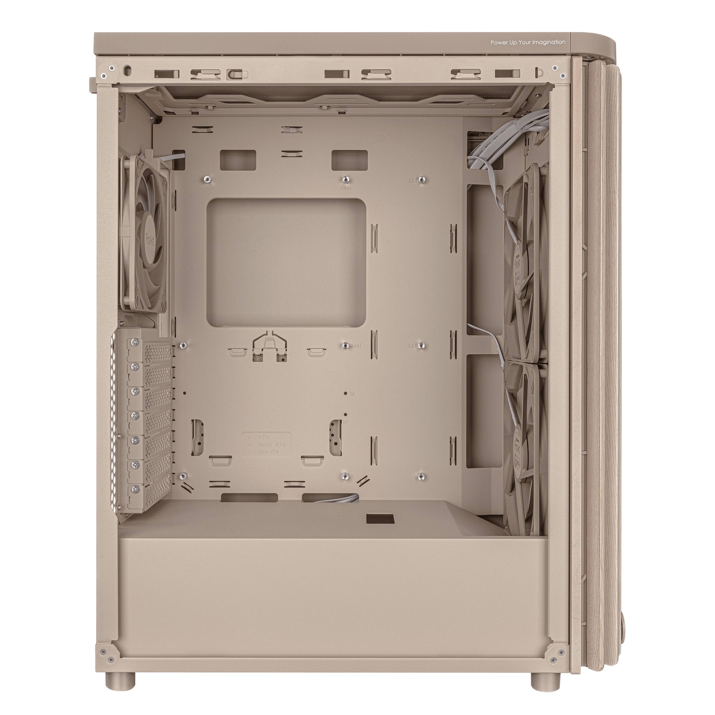 ASUS ProArt PA401 Wood Edition Tower-Gehäuse ATX Beige