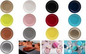 PROnappe Papp-Teller, rund, 230 mm, silber aus hochfestem Karton ohne Kunststoffzusätze, - 1 Stück (79311I)