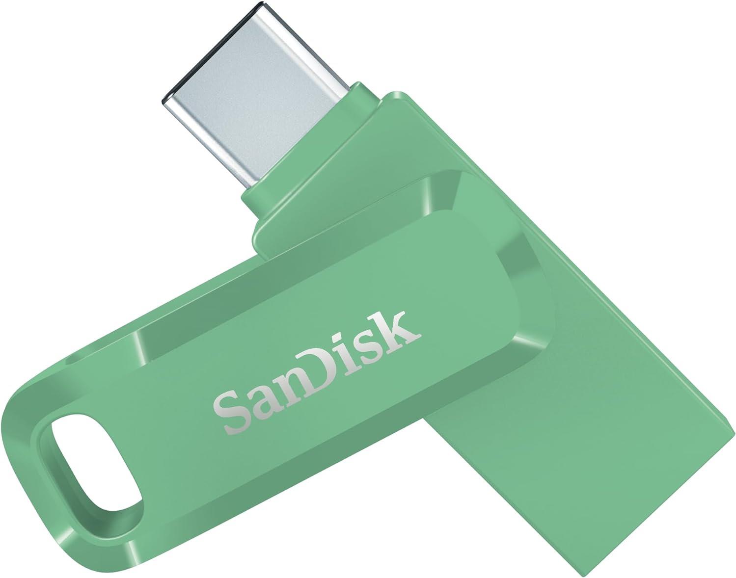 SanDisk Ultra Dual Drive Go USB 64GB USB-Stick USB Type-A / USB Type-C 3.2 Gen 1 (3.1 Gen 1) Grün (SDDDC3-064G-G46AG)