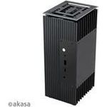 Akasa A-NUC52-M1B Computer-Gehäuse Cube Schwarz 25 W (A-NUC52-M1B)