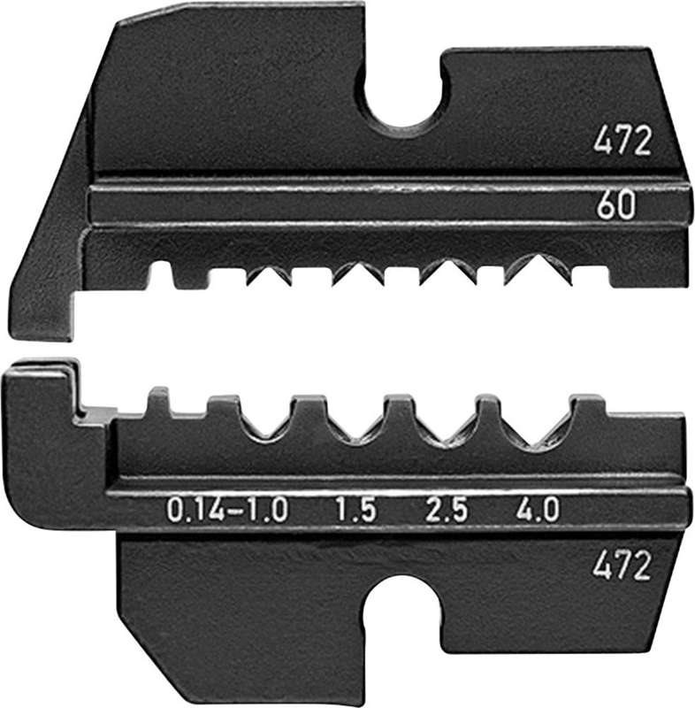 Knipex 97 49 60 Crimpeinsatz Gedrehte Kontakte HTS + Harting 0.14 bis 4 mm² Passend für Marke 97 43 200, 97 43 E, 97 43 E AUS, 97 43 E UK, 97 43 E US