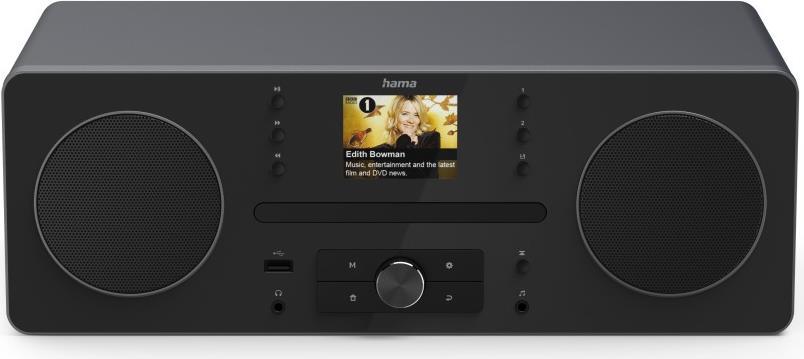 Hama Digitalradio DR1560CBT, DAB+/FM/CD/Bluetooth® RX, Schwarz (00054254)