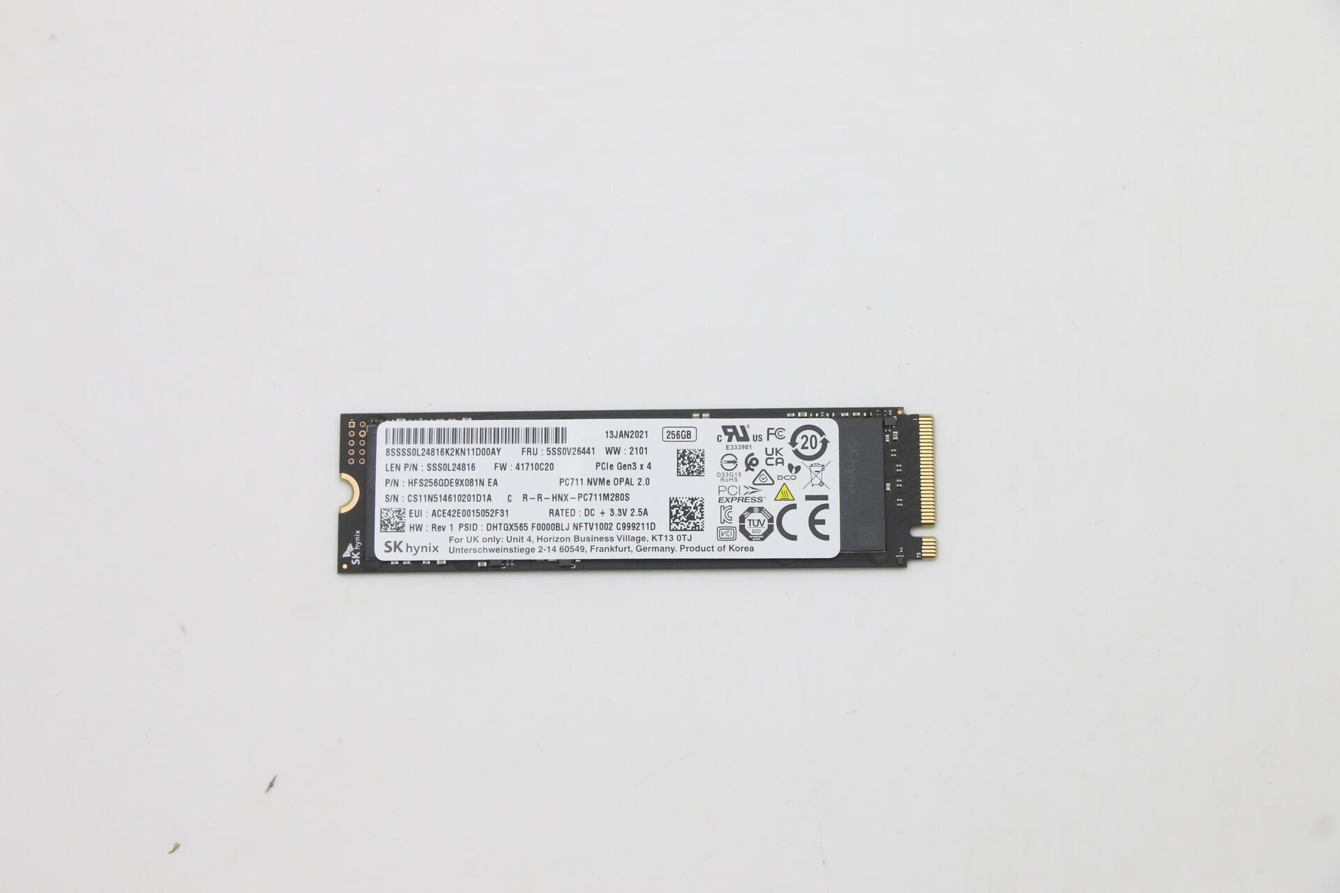 Lenovo 5SS0V26441 Internes Solid State Drive M.2 256 GB PCI Express 3.0 (5SS0V26441)