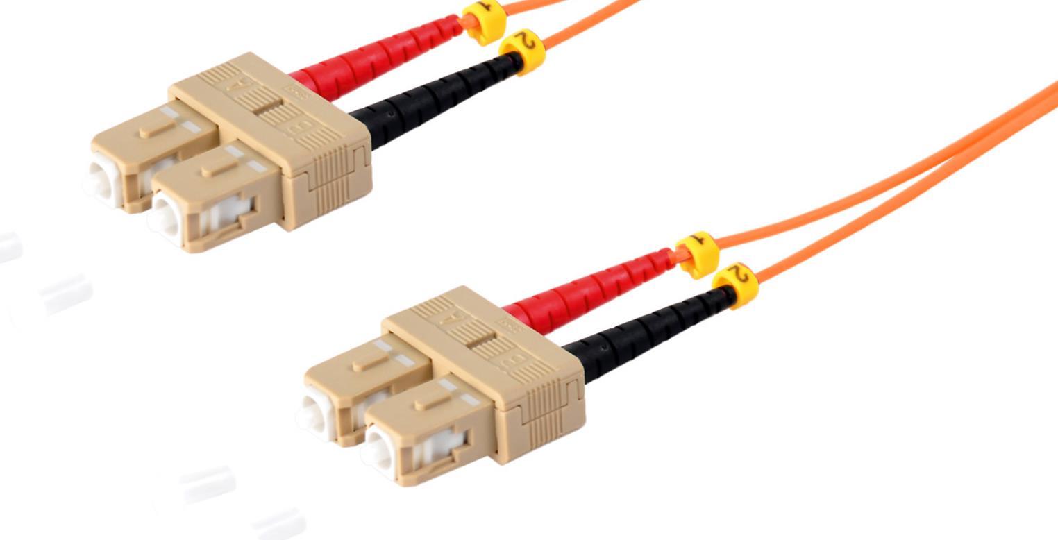 S/CONN maximum connectivity LWL-Duplex Patchkabel SC/SC 50/125µ, OM2, 3,0m (77923)