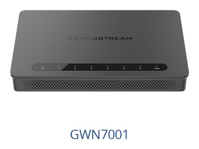 Grandstream GWN7000 Series GWN7001 Router Switch 6 Ports Gigabit Ethernet Schwarz