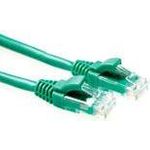 ACT Green 2 meter U/UTP CAT6 patch cable component level with RJ45 connectors. Cat6 u/utp component gn 2.00m (IK8702)