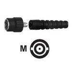 Telegärtner BNC-Kabelstecker G01 crimp, isol., schw. für G01 (RG-58C/U): 7806A BELDEN, 9907 BELDEN, KX 15, LMR-195, RG-58C/U, WCX195 (J01000A0014)