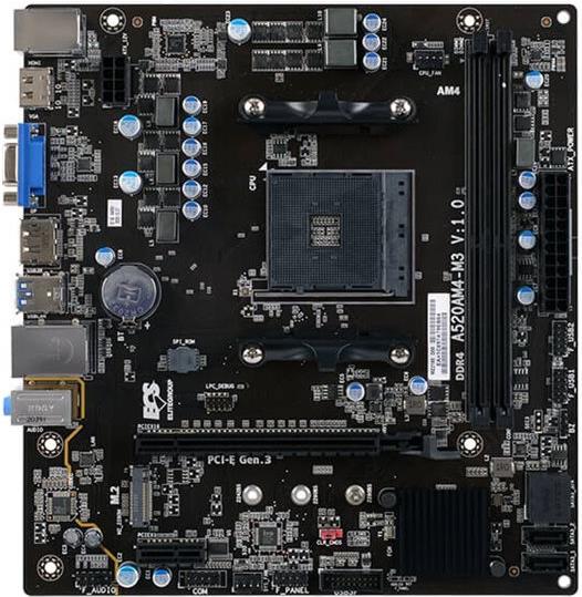 Elitegroup ECS A520AM4-M3 V1.1 AMD mATX retail (89-206-MZ2100)