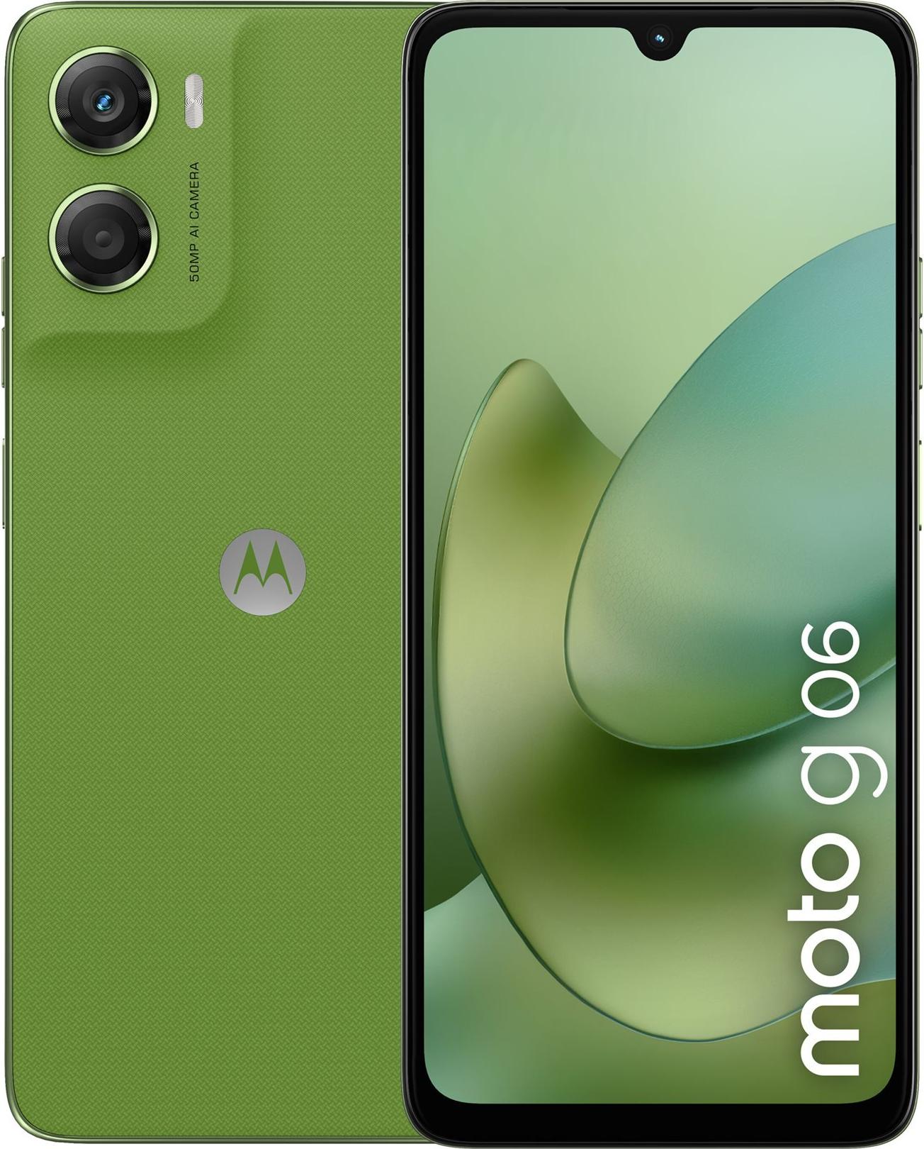Motorola Moto G06 Smartphone 4 GB RAM 256 GB 6.88" Tendril Grün