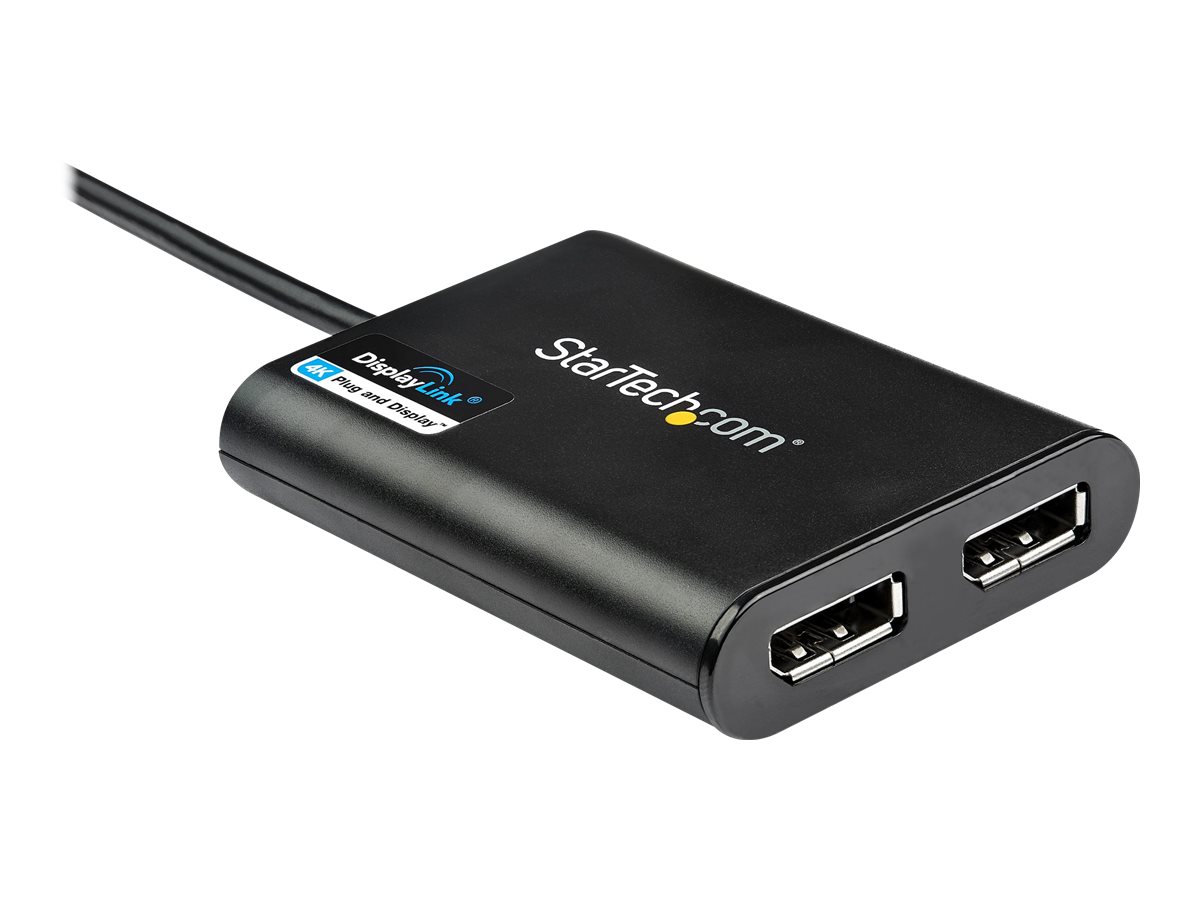 StarTech.com USB-zu-Dual-DisplayPort-Adapter 4K 60Hz USB 3.0 DisplayLink DL-6950 Schwarz
